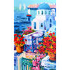 Immagine di La barca rossa e luce a Santorini