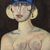 Immagine di Donna con cappello blu