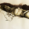Immagine di Nudo sdraiato con calze nere