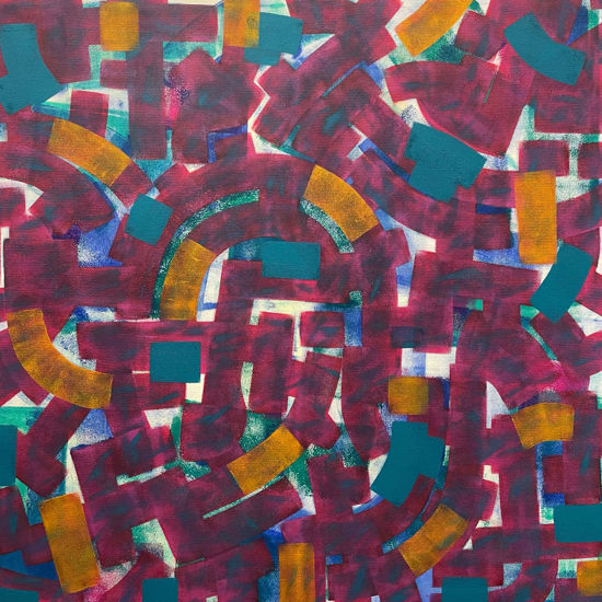 Immagine di Mosca - Quadro moderno astratto
