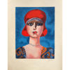Immagine di Donna con cappello rosso