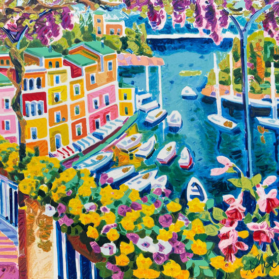 Immagine di Ammirando Portofino tra mille fiori colorati