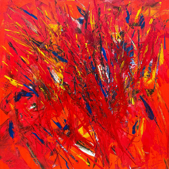 Immagine di Fiori pazzi - Quadro moderno astratto