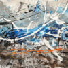 Immagine di La casa sulla neve - Quadro moderno astratto