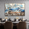 Immagine di La casa sulla neve - Quadro moderno astratto