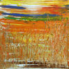 Immagine di Spighe tra le dune - Quadro moderno astratto