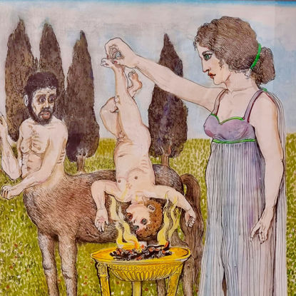 Immagine di Teti rende invulnerabile Achille