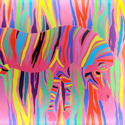 Immagine di Zebra - Quadro luminoso