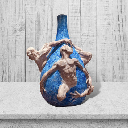 Immagine di Vaso a goccia blu 01