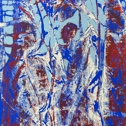 Immagine di Figura nel blu