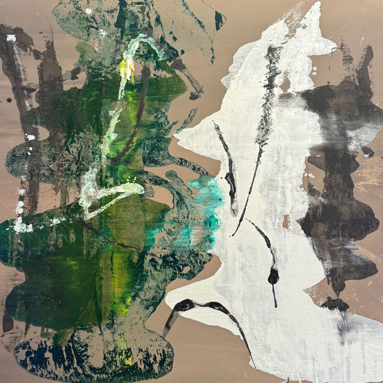 Immagine di Flussi cromatici  (verde/bianco) 01