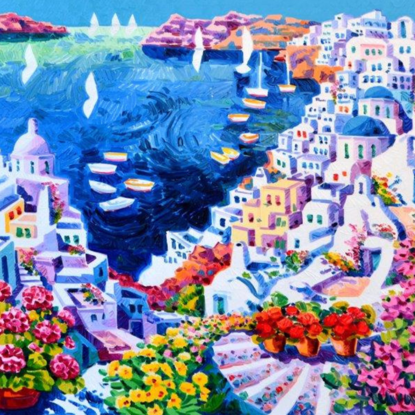 Immagine di Risplende di luce e di gioia la mia Santorini
