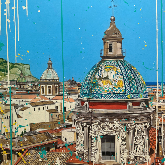 Immagine di "Le tre cupole"  -  Serie "I tesori di Palermo"